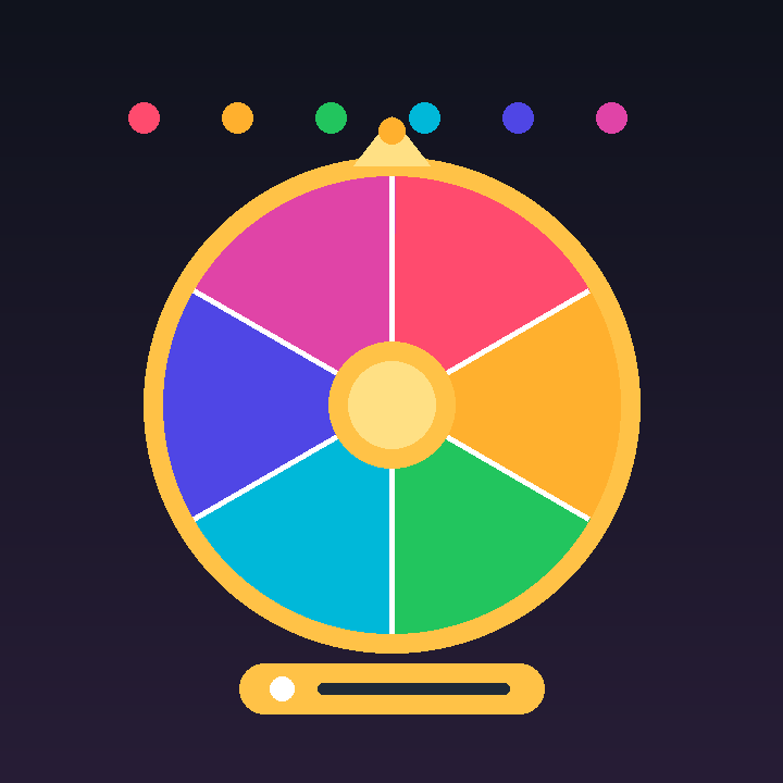 Party wheel screen